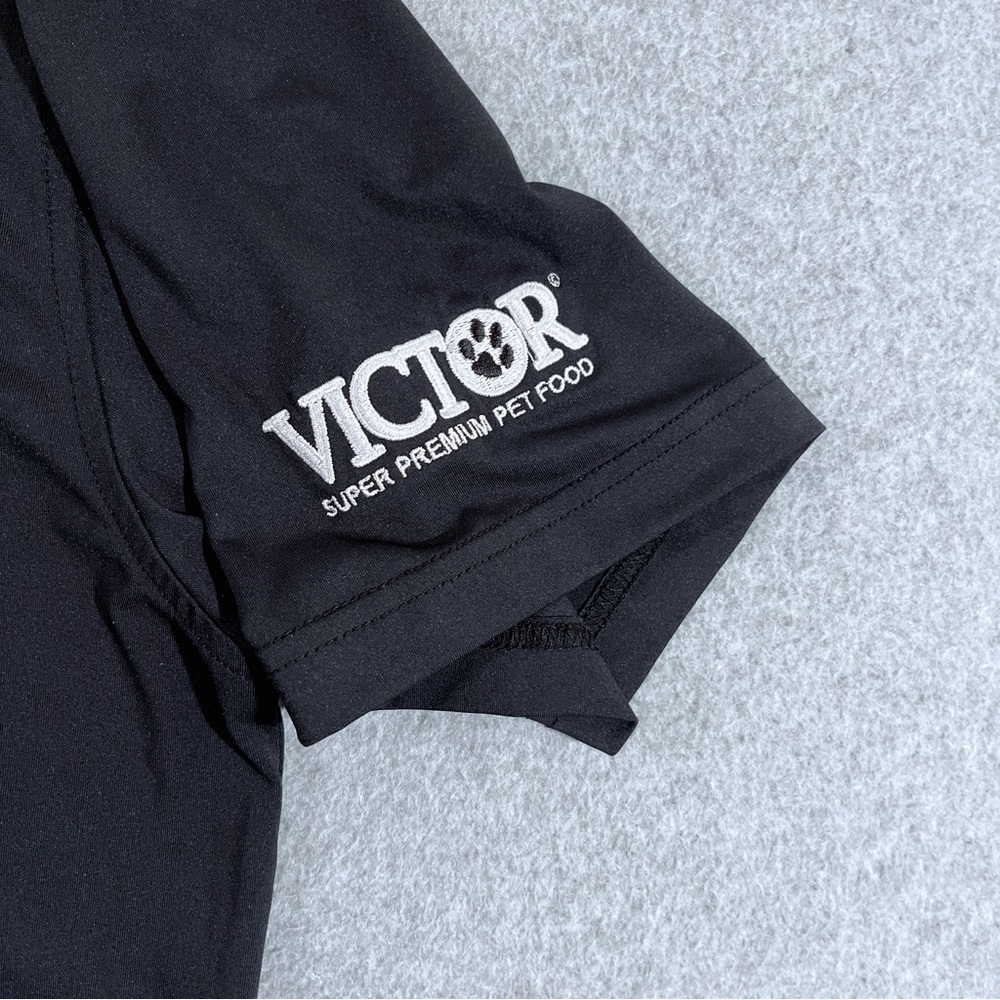 Rhoback Solid Black Mens Performance Polo Short S… - image 6